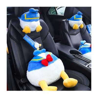 China Soft Cute Donald Duck Cartoon Animation Toy Vehicle Plush Shoulder Cover Seat Belt Sheath for sale