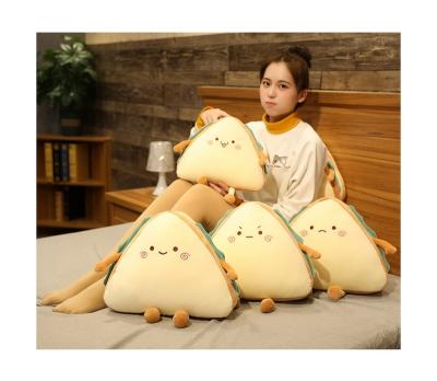 China Soft manufacturers supply cute creative simulation food cartoon sandwich plug pillow plush toys for sale