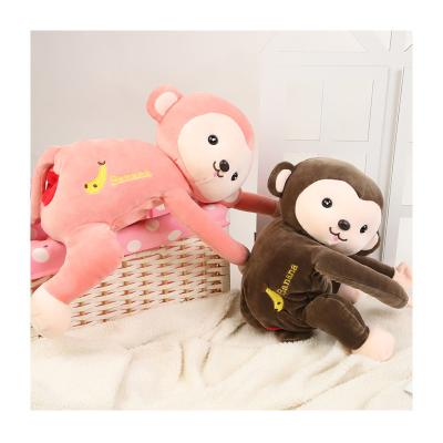 China Soft Hot Selling Monkey Doll Plush Toy Car Cloth Naughty Box Hanging Cute Doll Doll for sale