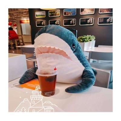 China Large White Shark Doll Sleeping Pillow Children Doll Big Shark Soft Cute Plush Toy for sale