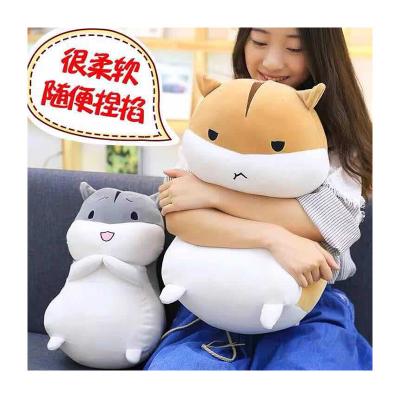 China Soft Creative Cute Strange Cute Plush Toy Mascot Hamster Doll Cloth Hand Pillow for sale