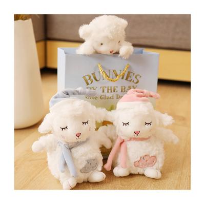 China Soft baby sheep doll plush sheep doll cute sitting doll children send female birthday gift for sale