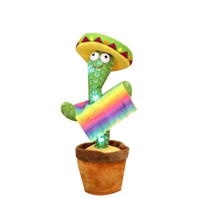 China Modern hot sale cactus that can dance and twist can sing and delight and plush cactus toys for sale