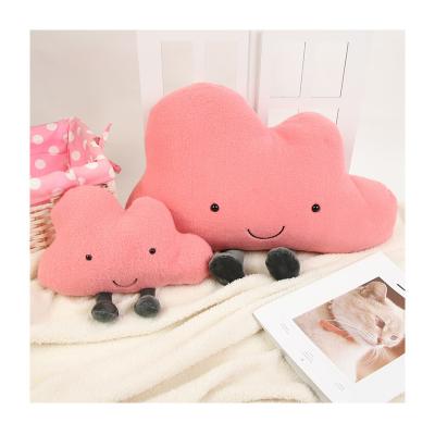 China Soft Plush Toys Smile Clouds Expression Pillow Cute Cartoon Cushion Doll Creative Doll for sale