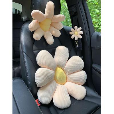 China PORTABLE little Daisy Flower sofa pillow girl sleeping bedside waist pillow living room tatami car cushion for sale