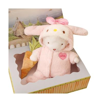 China Softly 2021 Lovely Children Music Sleeping Rabbits Lamb Comfortable Stuffed Sheep Animals Doll Plush Toys for sale