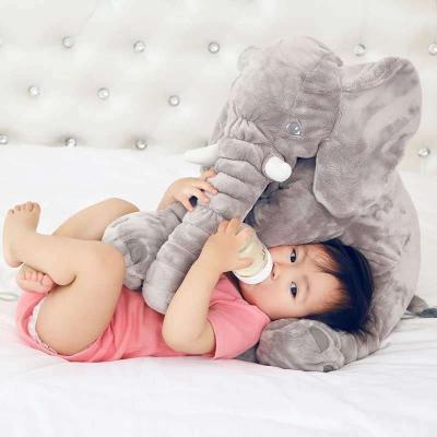 China China Supply Soft Cartoon Cute Children Soothe Baby Sleeping Doll Elephant Stuffed Animal Toys for sale