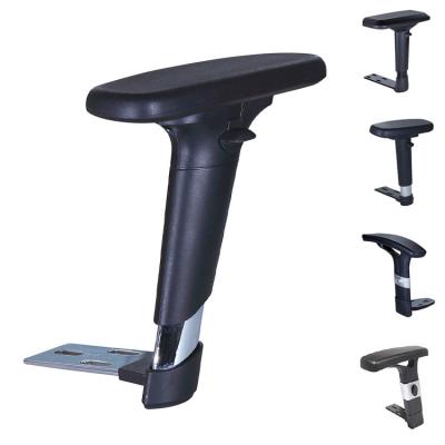 China Modern Adjustable Office Chair Parts 3D Chair Armrest With PU Arm Pad for sale