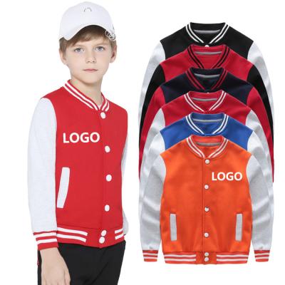 China Wholesale Breathable High Quality Soft Autumn Soft Baseball Kids Chenille Custom College Jacket Boy Kids Jacket Winter Children Jackets for sale