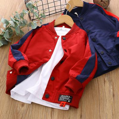 China Breathable Kids Jacket For Boy Clothes Kid Coat Teens Casual Button Spring Autumn Outerwear Baseball Uniforms Cardigan Jacket 2021 for sale