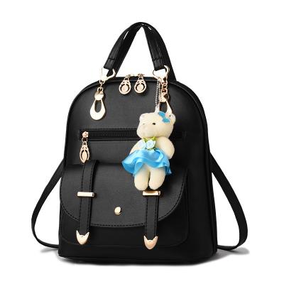 China NATIONAL girl's fashion backpack, the Korean version of the casual leather bag for sale