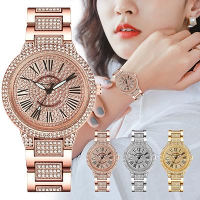 China YT040 Amazon Sky Star Watch Steel Band Waterproof Free Hot Selling Diamond Inlaid Women's Watch Rhinestone Roman Quartz Watch In Stock for sale