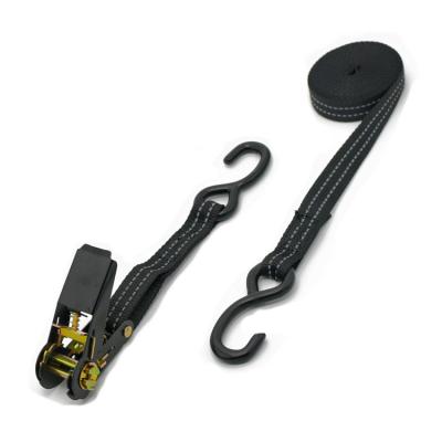 China Reflective Transportation.moving.shipping.storage Small Quality Strap Automatic Retractable Ratchet 25mm*5m Tie Down for sale