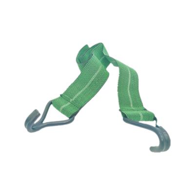 China Transportation.moving.shipping.storage OEM custom printed 2 inch polyester lashing straps with double J hook down coated stretch strap tie for sale