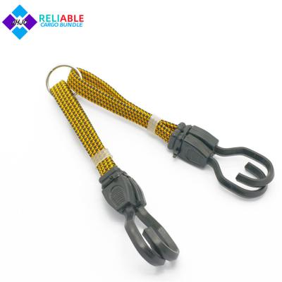 China Luggage Rope Bungee Cord With Hooks18MM With Metal Ring Bungee Custom Packing Thick Rope for sale