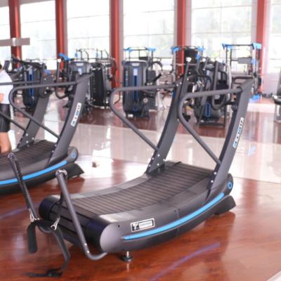 China Hot Sale Quality Commercial Affordable Commercial Running Machine Curved Treadmill For Sale for sale