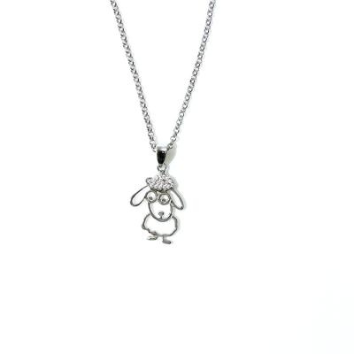 China Factory Price Cute Fashion Lovely Cartoon Pendants Jewelry Pendants Charms Sheep Animal Silver Pendants for sale