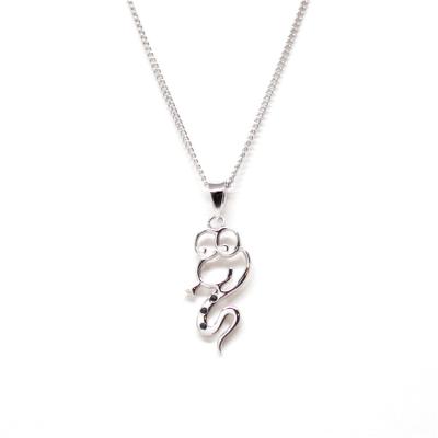 China Manufacturer Supplier Cartoon Pendants Cute Snake Animal Shape 925 Silver Jewelry Pendants For Sale for sale