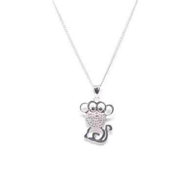 China Cute China Supplier Selling Fine Girl 925 Sliver Jewelry Jewelry Pendants Charms Monkey Shape Animal Pendant for sale