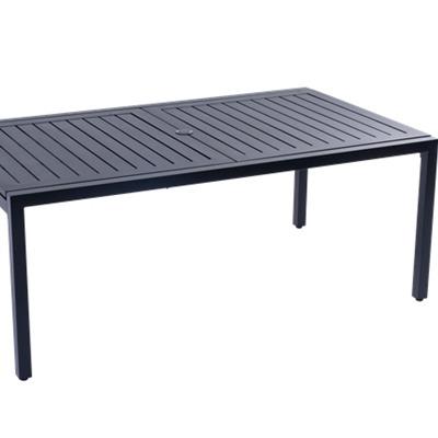 China Modern Outdoor High Quality Aluminum Frame Patio Metal Leisure Garden Furniture Extendable Table for sale