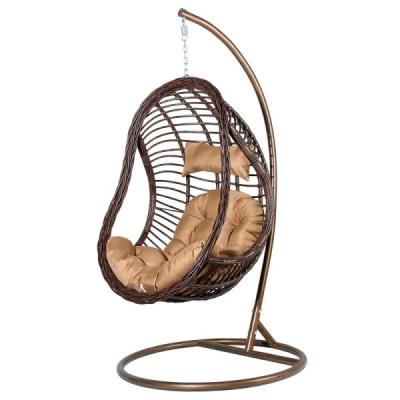 China Outdoor Hanging Wicker Rattan Egg Chair Leisure Patio Swing Chair Comfortable/Sturdy Hot Sale for sale