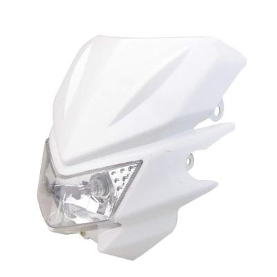 China GOOFIT Headlights Fairing Cowl Light Headlight StreetFighter Replacement For Dirt Bike Supermoto Off-Road Motorcycle Installation Hole Distance: 245mm for sale