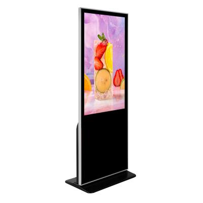 China Indoor 55inch Vertical Horizontal Touch Screen Digital Signage Software Kiosk Advertising Displayer for sale