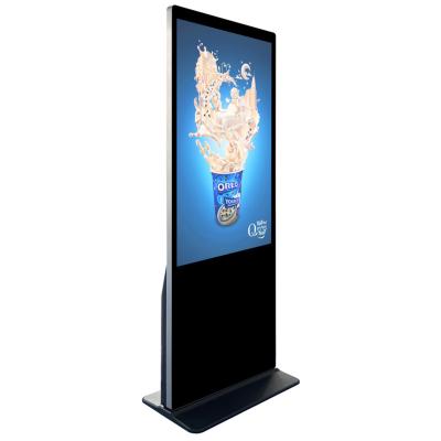 China Indoor Indoor Interactive Kiosk LCD Signage Totem Floor Stand Touch Screen Digital Advertising Display Board for Restaurant for sale