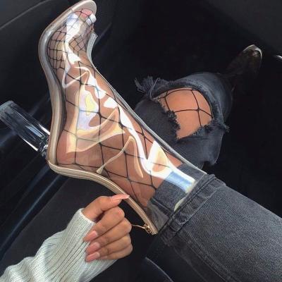 China 2021 Summer New Arrival Fashion Trend Jelly Shoes Women High Heel Sandals Sexy Clear Heeled for sale