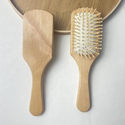 China For Home Use Hot Scalp Brush Comb Hot Massage Comb Hair Bristle Style Sales Factory Use Wooden Handle Hairbrush for sale