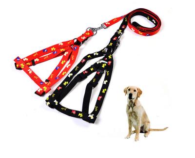 China Durable Nylon Dog Harness Non Pull Adjustable Dog Leash Vest Classic Running Strap Belt For Small To Medium Dogs for sale