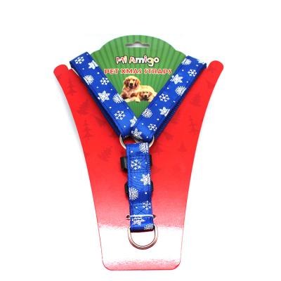 China Viable in Christmas Running Dog Harness Best Nylon Leash Harness Dog Harness Set for sale