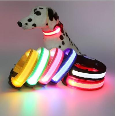 China Latest Viable Multicolor Led Dog Collar / Lighting Dog Collar With Fashionable Design for sale