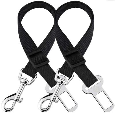 China Hot Selling Viable Adjustable Practical Dog Pet Car Safety Leash Seat Belt Harness Restraint Collar Leads Travel Clip for sale