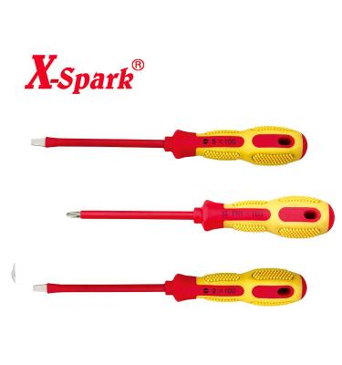 China Smooth High Voltage VDE Insulated 1000v Screwdriver Slotted Phillips Type for sale