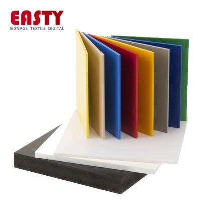 China Advertising Printing Good Weathering Properties Color Flexible PVC Foam Plastic Sheets for sale