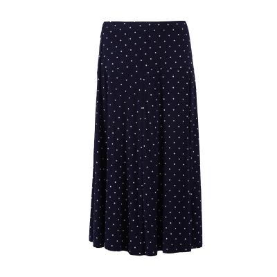 China Fashion Breathable Hot Selling Polka Dot Skirt Women's Summer Waistline A New High Dangle Midi Skirt Solid Color Slim Skirt for sale