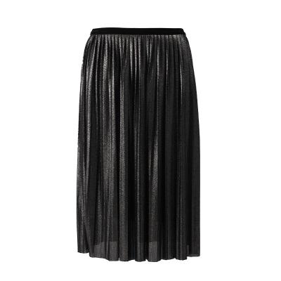 China New Version All-match Korean Elegant Fashion Breathable High Waist Korean Wholesale Casual Solid Color Solid Color Casual Pleated Slim Skirt for sale