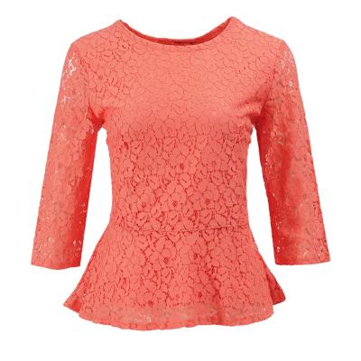 China Hot Selling New Cutout Tops Lace Sexy Chic Elegant Hot QUICK DRY Tops Long Sleeves Fashion Women's Casual T-Shirts for sale