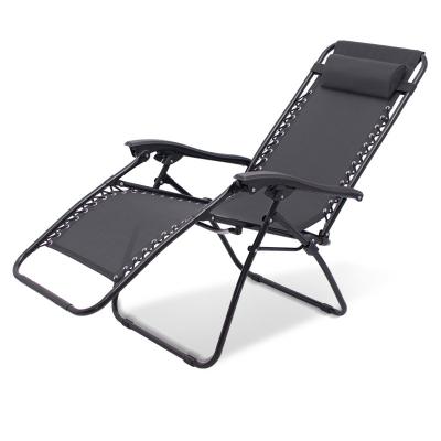 China Wholesale YILU Modern Folding Metal Chair Folding Recliner Beach Weightless Chair With Steel Tube for sale