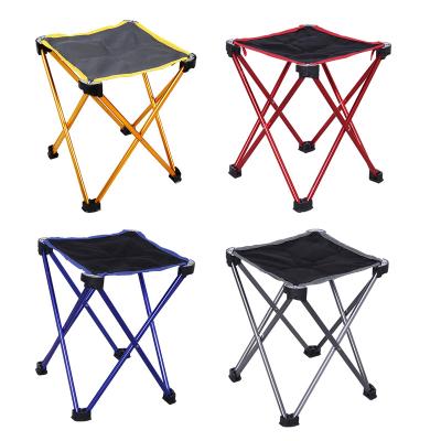 China YILU Wholesale Camping Stools Fishing Seat Aluminum Outdoor Folding Portable Stool for sale