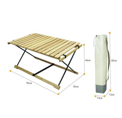 China (Size)YILU New Design Adjustable Folding Wooden Tables Wooden Top Folding Dining Table for sale