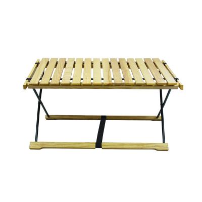 China YILU Modern Garden Furniture Aluminum Outdoor Table Folding Solid Wood Dining Table for sale