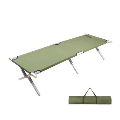 China YILU Modern Outdoor Folding Durable Oxford Sturdy Military Portable Camping Folding Bed for sale