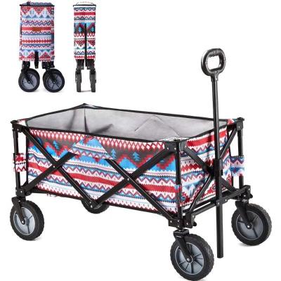 China Outdoor Tools YILU Folding Camping Cart Cart Sturdy Steel Frame Folding Garden Beach Cart Heavy Duty Cart for sale