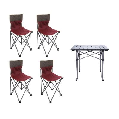 China YILU Portable High Quality Outdoor Picnic Five Piece Portable Folding Camping Table Set for sale