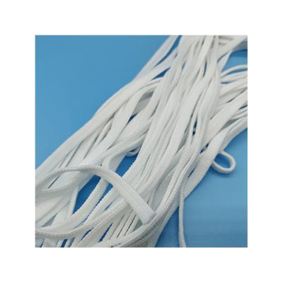 China China Manufacturer High Elasticity Soft Ear High Elasticity White Black Color Can Be Customized Ear Flat Rope for sale