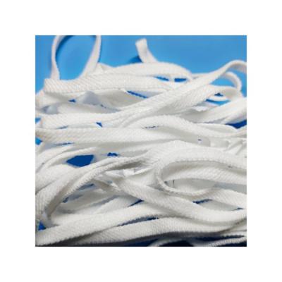 China New Brand Brand High Elastic Soft Fit Good Elasticity Flat Ear Cord 5.5mm White Hypoallergenic Factory Supplier for sale