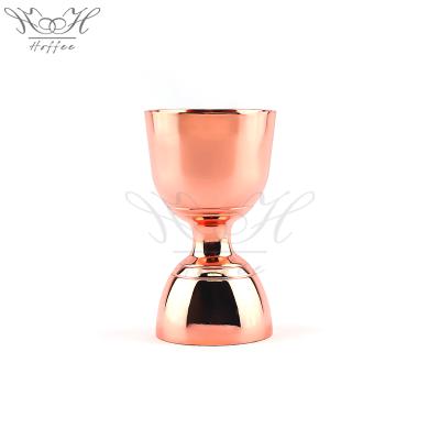 China 2020 Amazon Copper Stainless Steel Viable Cocktail Accessories 1oz /2oz Leopold Jigger for sale