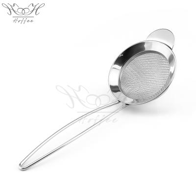 China Viable Fine Stainless Steel Mesh Colander Sifter Sieve Strainer Barware Tools for sale